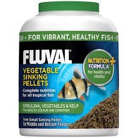 Fluval Vegetable Fish Small Sinking Pellets 200ml/90g