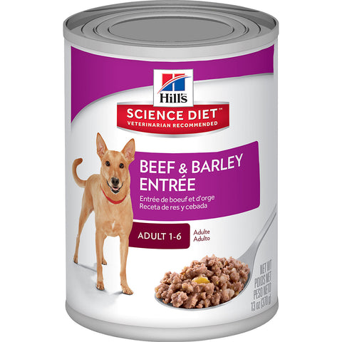 Slab Hills Science Diet Canine Adult Beef & Barley Entree Cans 12*370g Z