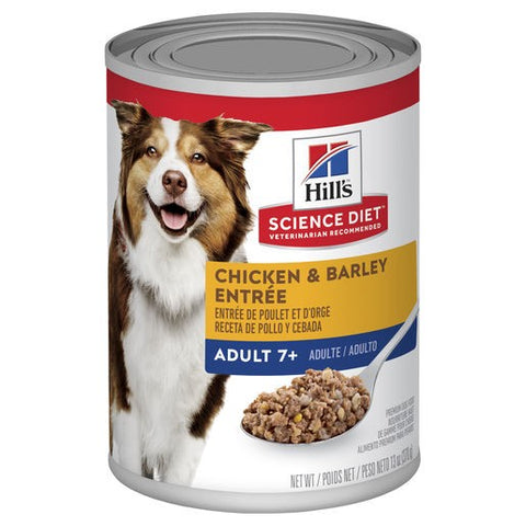 Hills Science Diet Canine Adult Chicken & Barley 7+ 370g