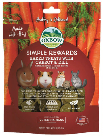 Oxbow Simple Rewards Carrot & Dill Treats 85g