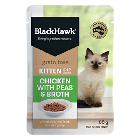 Black Hawk Kitten Chicken 85g* Z