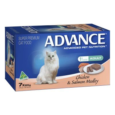 Slab Advance Cat Adult Chick/salmon 7x85g