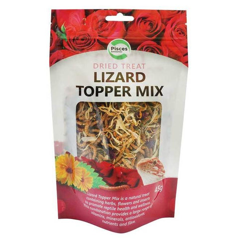 Pisces Lizard Topper Mix Dried Treat 45g