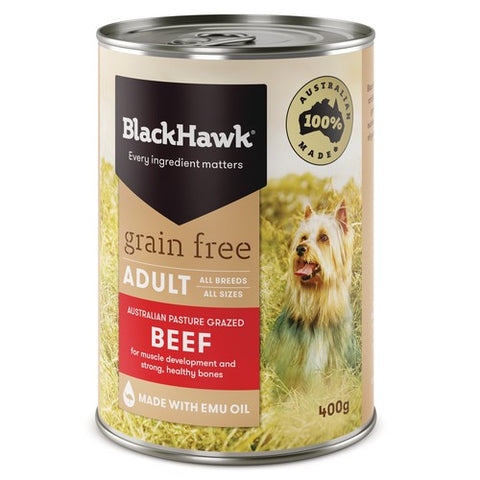 Black Hawk Grain/ Free Beef Can 400g*