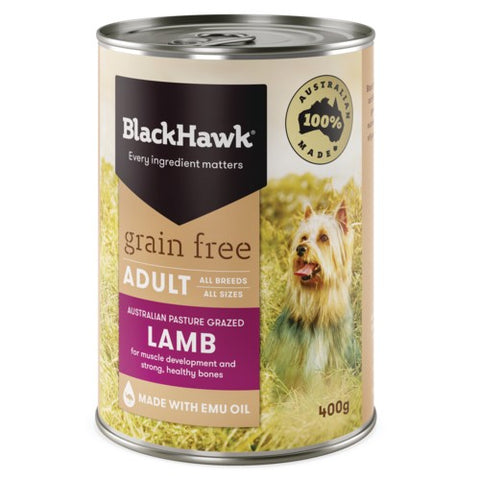 Black Hawk Grain/ Free Lamb Can 400g*