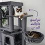 Kazoo Kitty Tall Cubby Playground Charcoal Grey