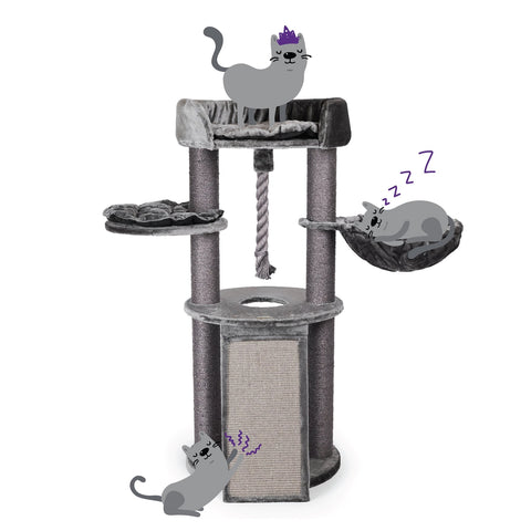 Kitty Scratch & Sleep Charcoal