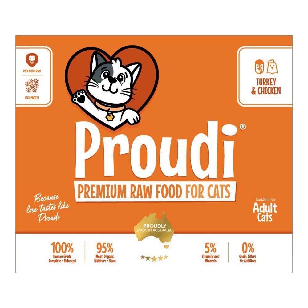 Proudi Cat Turkey & Chicken 12x200g