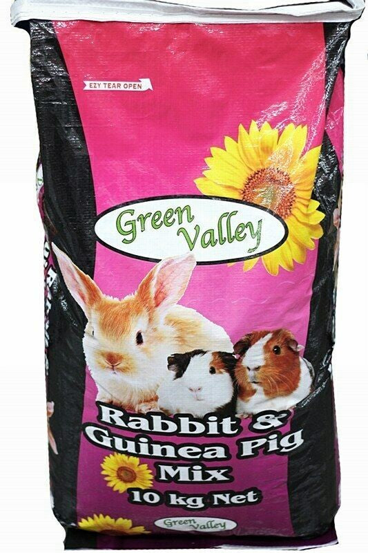 GREEN VALLEY RABBIT & GPIG MIX 10KG