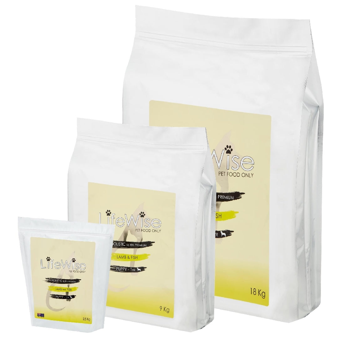 LIFEWISE CANINE PUPPY LAMB FISH RICE OATS VEG 2.5KG STAGE 2