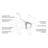 Ezydog Chest Plate Harness Small Black