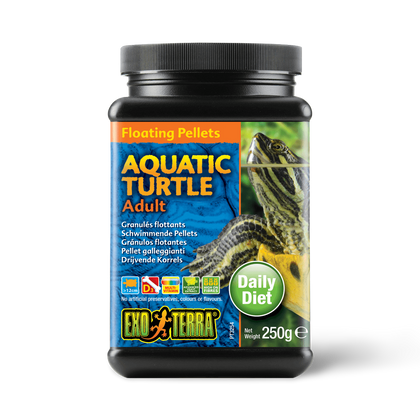 Exo Terra Aquatic Turtle Food Adult Floating Pellets 250g
