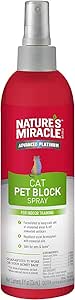 Natures Miracle Cat Pet Block Spray 236ml