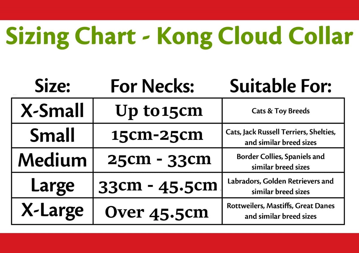 Kong Cloud E-collar Small 7-12inch 18-30cm