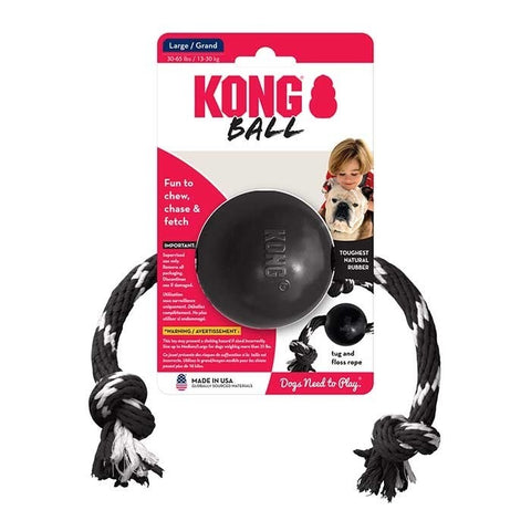 Kong Extreme Ball W Rope Large