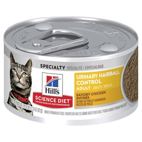 Hills Science Diet Feline Adult Urinary Hball 82g 