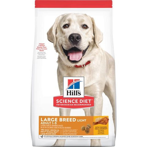Hills Science Diet Canine Light Adult Large Breed Dry Dog Food 12kg