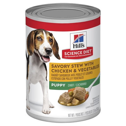Hills Science Diet Puppy Sav/ Stew Chicken/veg 363g