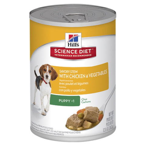 Z Slab Hills Science Diet Puppy Sav/ Stew Chicken/veg 12*363g