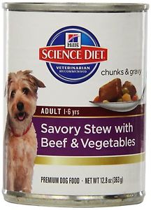 Slab Hills Science Diet Dog Adult Sav Stew Beef Veg 12x363g