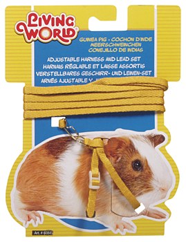 Living World Guinea Pig Harness & Lead Yellow