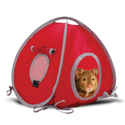 Living World Small Animal Tent Red/grey