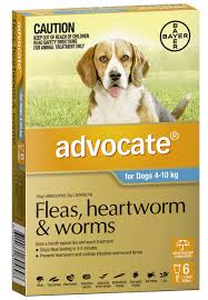 Advocate Dog 4-10 Kg Blue 6's Expires 04/2025