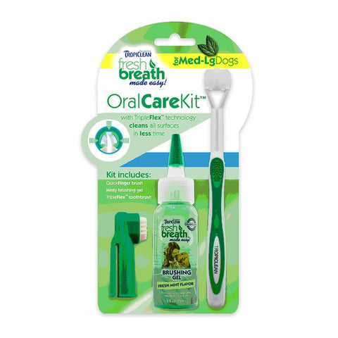 Tropiclean Fresh Breath Oral Care Kit Med/large 