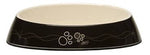 Rogz Fishcake Cat Bowl Black Paws