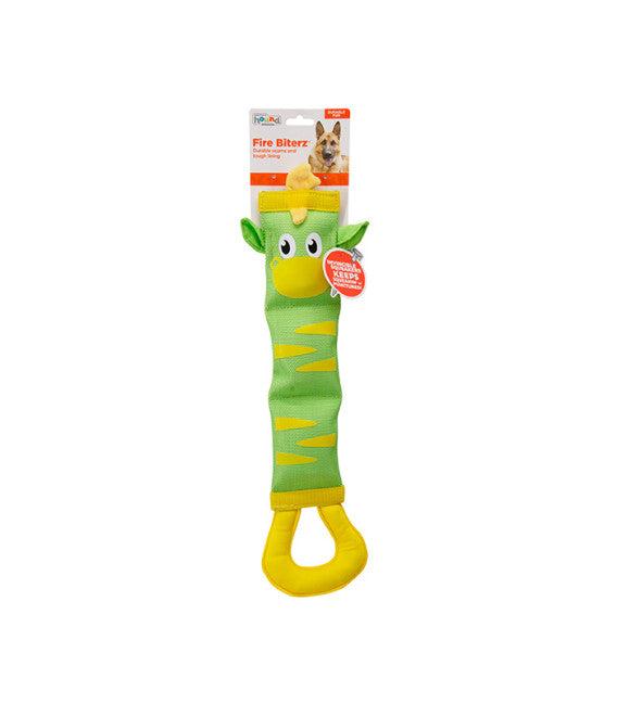 Outward Hound Fire Biterz Interactive Zebra Green/yellow 3 Squeak