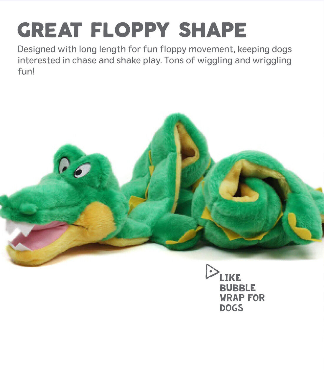 Outward Hound Dog Squeeker Mat Gator Large