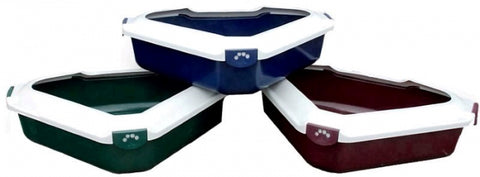 Triangular Litter Tray With Rim 