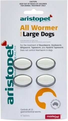 Aristopet  Allwormer Dog 20kg 4pk