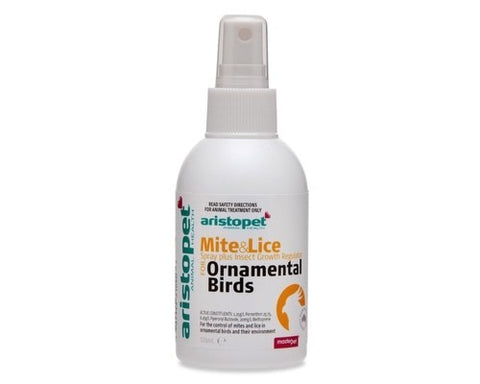 Aristopet  Ornamental Bird Mite/lice Spray 125ml