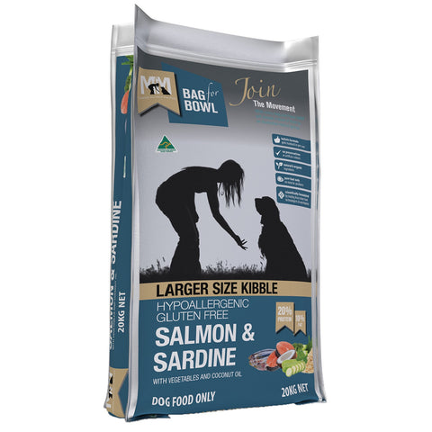 Meals For Mutts Adult Lg Kibble Salmon & Sardine Gluten Free Dark Blue 9kg