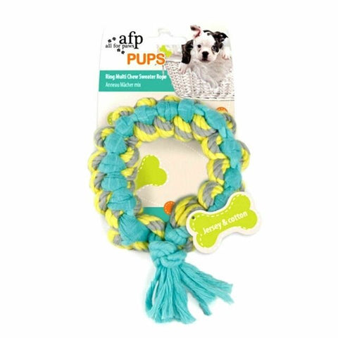 Pups Multi Chew Sweater Rope Ring Toy