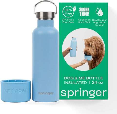 Springer Dog & Me Insulated Bottle Sky Blue 