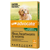 Advocate Dogs Green Up To 4kg 3's