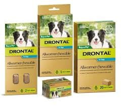 Drontal Dog Allwormer Chewable 10kg 5