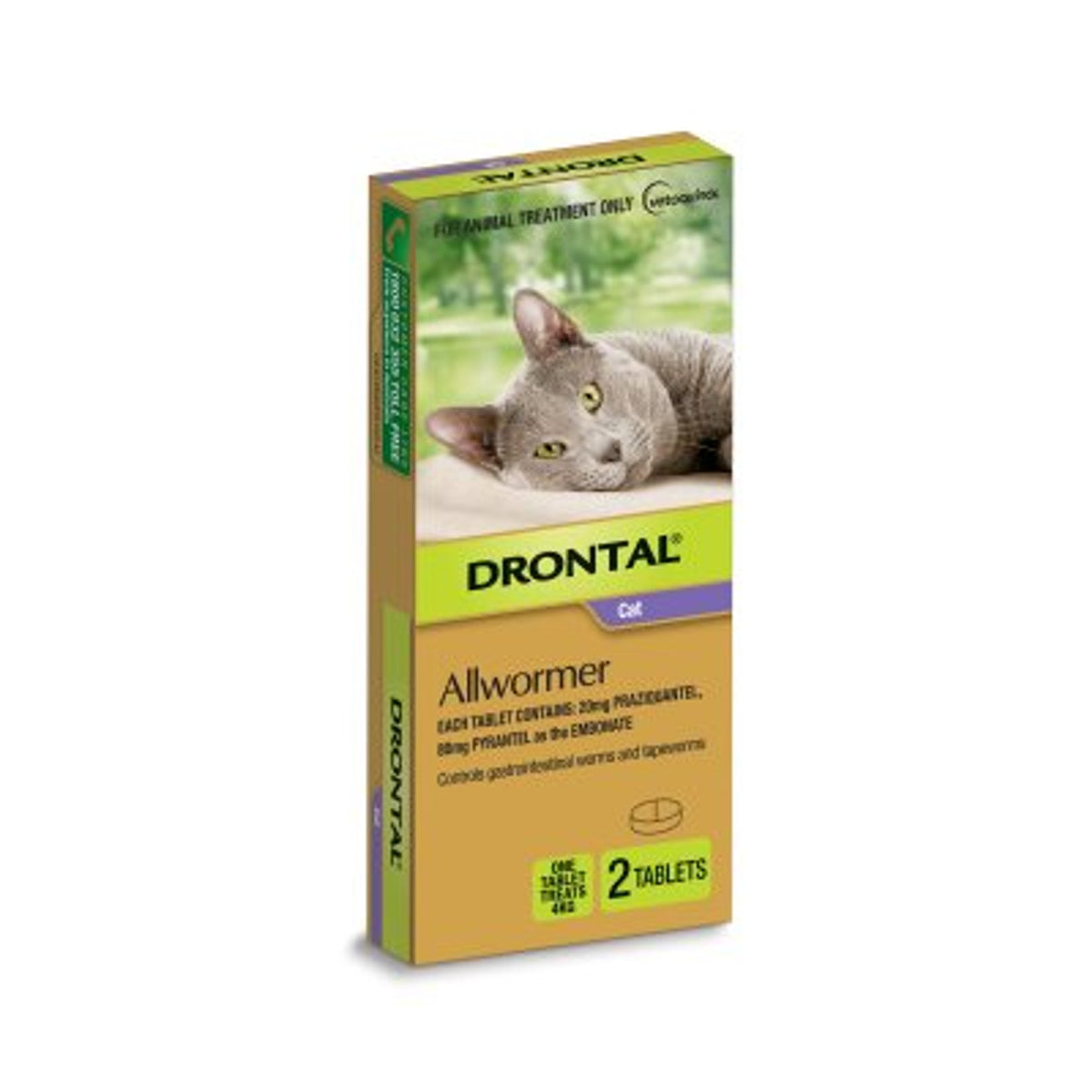 Drontal Cat Allwormer 4kg 2pk