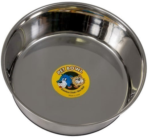 Stainless Heavy Dish W Rubber Base 4l