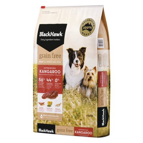 Black Hawk Dog Grain Free Kangaroo 15kg*