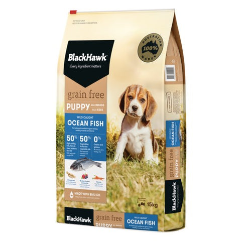 Black Hawk Grain Free Puppy Ocean Fish 15kg*
