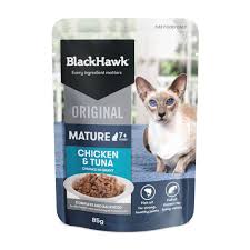 Black Hawk Original Cat Mature 7+ Chicken & Tuna In Gravy 85g