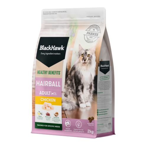 Black Hawk Healthy Benefits Adult Cat Hairball 2kg
