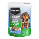 Black Hawk Puppy Chicken & Veg Pouch 85g