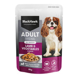 Black Hawk Dog Lamb & Veg In Broth Pouch 85g