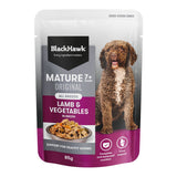 Black Hawk Dog Mature 7+ Lamb & Veg Pouch 85g