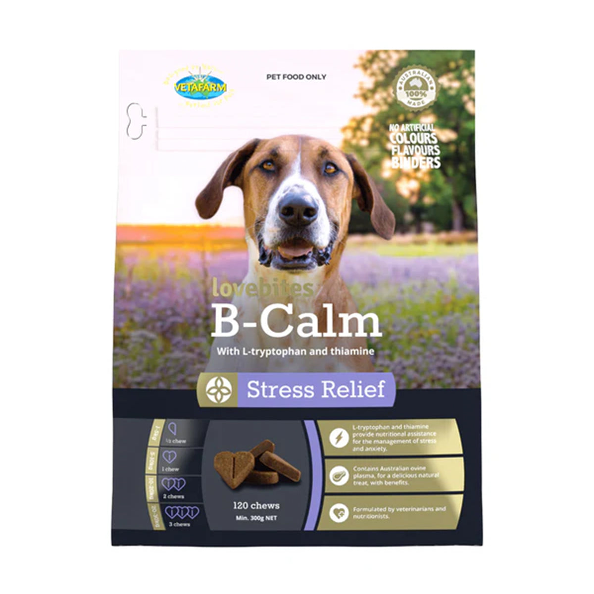 Vetafarm B-calm Stress Relief Lovebites 120pk