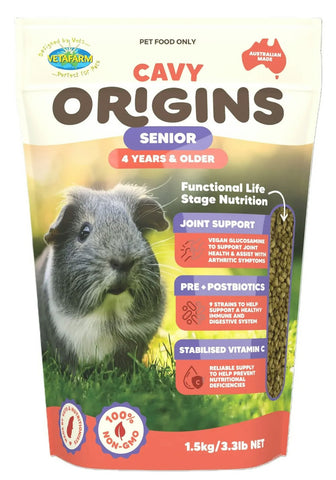 Vetafarm Cavy Origins Senior 1.5kg